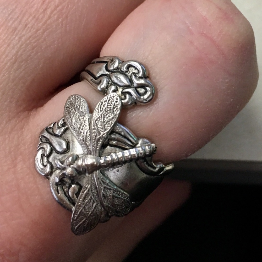 Dragonfly Spoon Ring